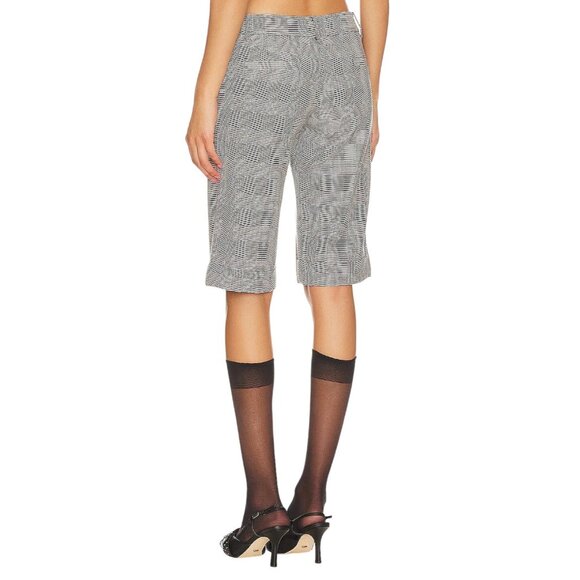 Jaded London Tailored Mini Shorts in Black & White 0 New Womens Cropped - Picture 3 of 7